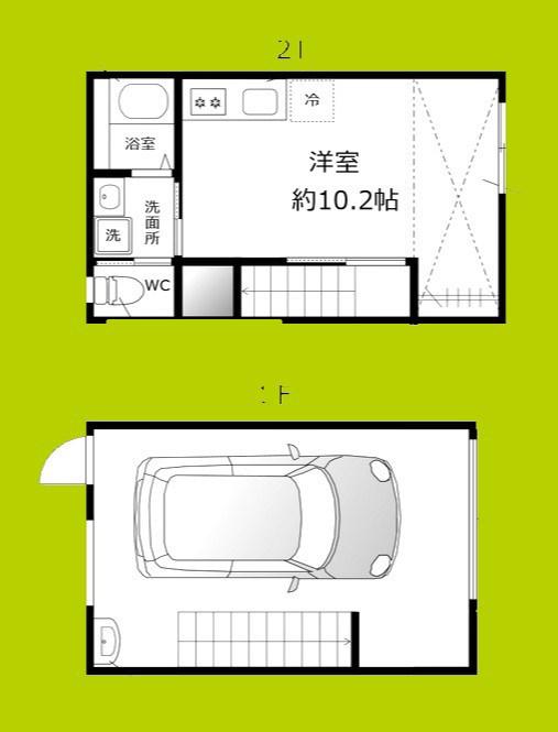 KICHI和泉上町(ワンルーム/1階)の間取り写真