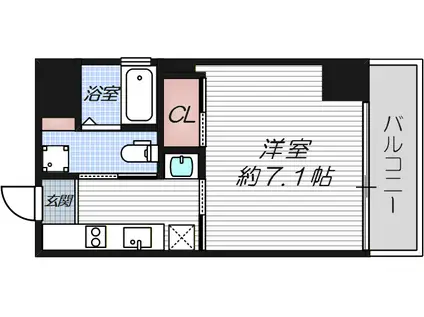 エスライズ大阪ベイサイドアリーナ(1K/5階)の間取り写真