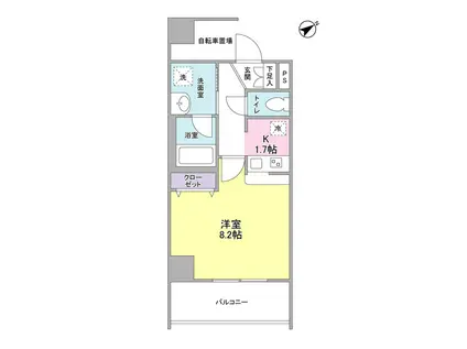 スタイリオ都立大学(1K/5階)の間取り写真