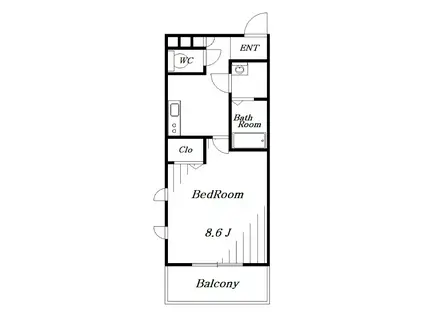 FYSIIビル(1K/3階)の間取り写真