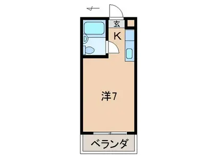 レジデンスアキラ(ワンルーム/3階)の間取り写真