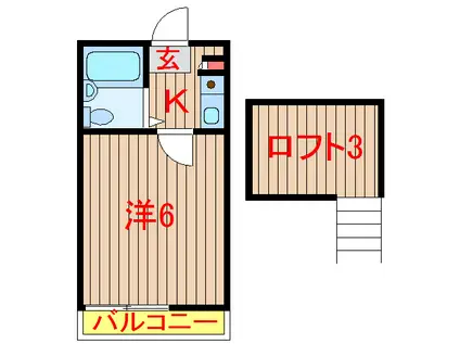 センチュリーパレス(1K/2階)の間取り写真