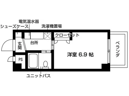 S・V丸の内(ワンルーム/3階)の間取り写真