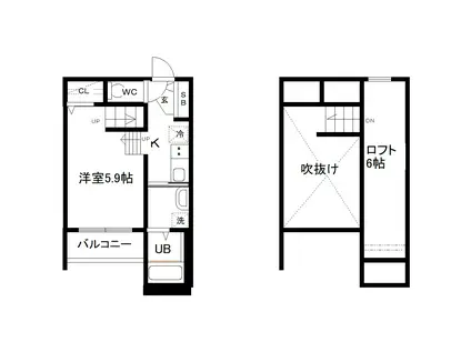 CRESTRE SUR(ワンルーム/1階)の間取り写真