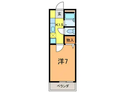 エミネントマツシタ(1K/1階)の間取り写真