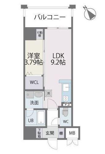 CINNAMON COURT(1LDK/3階)の間取り写真