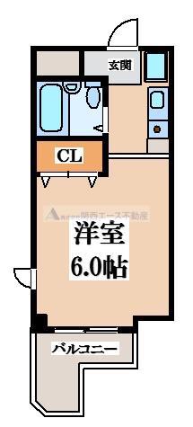メゾンFANDE(1K/1階)の間取り写真