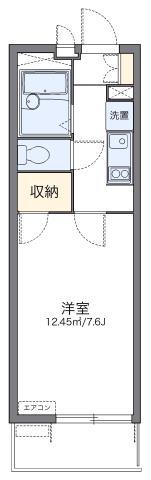 レオパレスムーンライトスクエア(1K/1階)の間取り写真