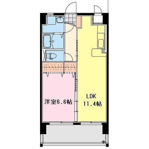 CONFORTO GRANDE(1LDK/2階)の間取り写真