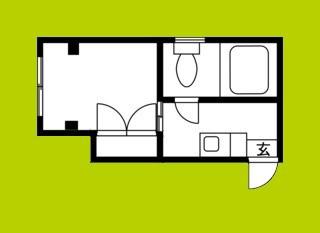 コモド天下茶屋(ワンルーム/1階)の間取り写真