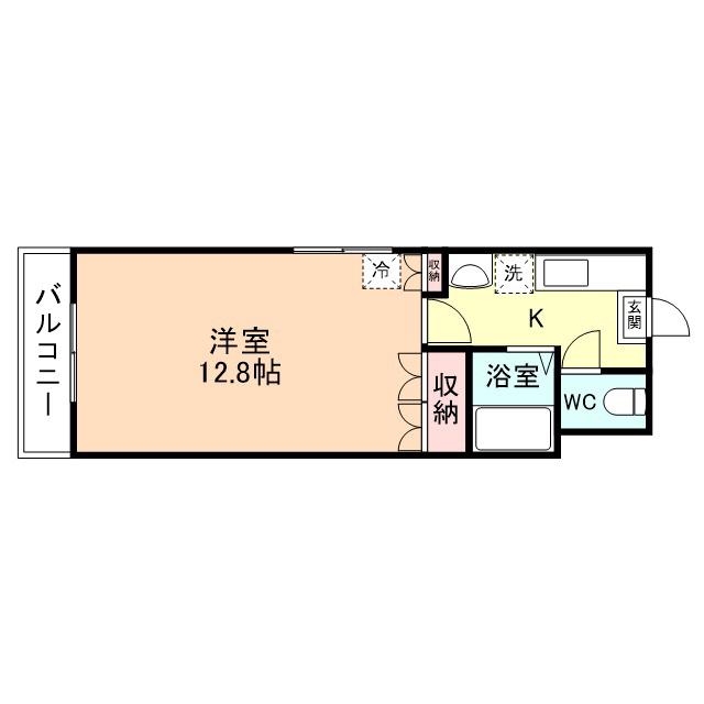 リベルテ千石町(1K/4階)の間取り写真