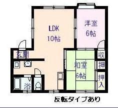 ヴィラ丹波屋(2LDK/2階)の間取り写真