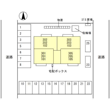 INHERIT(1LDK/3階)の間取り写真