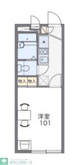 レオパレスE・アルシオネ(1K/2階)の間取り写真