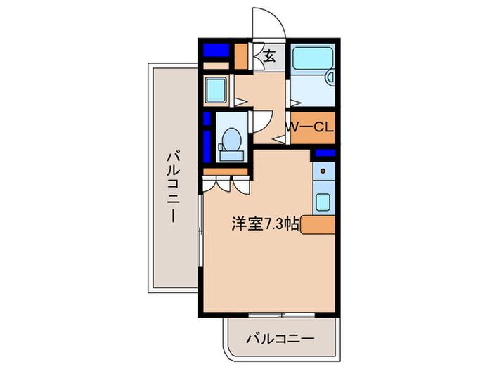 KINGSCOURTIII(ワンルーム/12階)の間取り写真