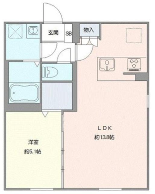 ネオアーバンレジデンス江古田(1LDK/4階)の間取り写真