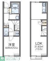 レオネクストエスペランサE(1LDK/1階)の間取り写真