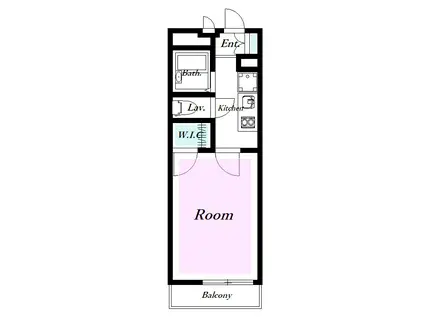 レオパレスタウンコート(1K/3階)の間取り写真