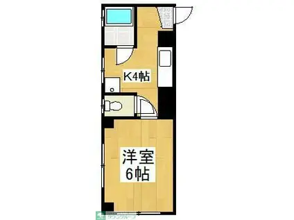 メゾン・ノバ(1K/1階)の間取り写真