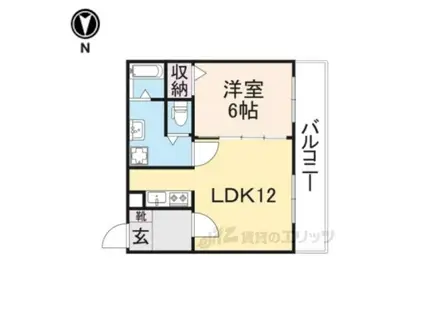 エルデヒルズ(1LDK/2階)の間取り写真