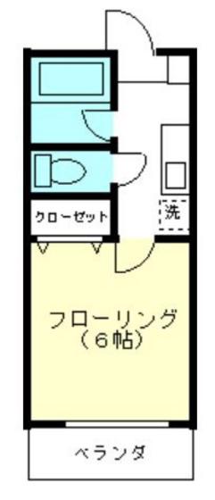 レジデンスMORIYA(1K/3階)の間取り写真