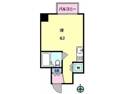 アルス三軒茶屋(ワンルーム/4階)の間取り写真