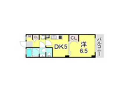 東須磨グリーンハイツ(1DK/1階)の間取り写真