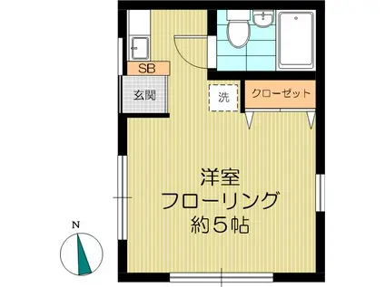 プチメゾン(ワンルーム/1階)の間取り写真