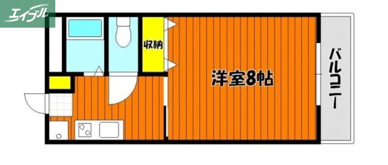 エクシードY(1K/3階)の間取り写真