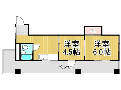 TIAMO(2K/4階)の間取り写真