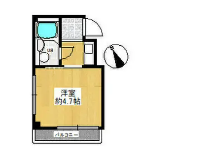 ハイツイズミ(ワンルーム/2階)の間取り写真