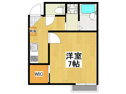 ジュネス貫井(1K/2階)の間取り写真