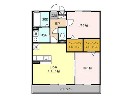 メゾン・アムール弐番館(2LDK/1階)の間取り写真