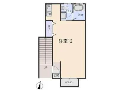 私の家I(ワンルーム/1階)の間取り写真