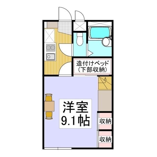 レオパレスピュアフル(1K/2階)の間取り写真
