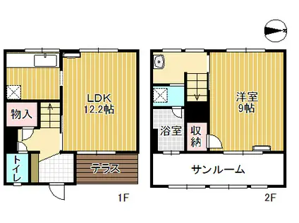 ステラ桂(1LDK/1階)の間取り写真