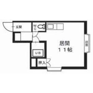 藤井ビル北10条(ワンルーム/4階)の間取り写真