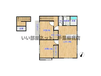 ファインレーベン(2LDK/2階)の間取り写真