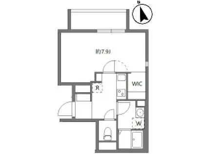 アリカ大森2(1K/1階)の間取り写真