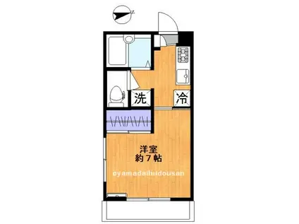 イマジオ(1K/2階)の間取り写真