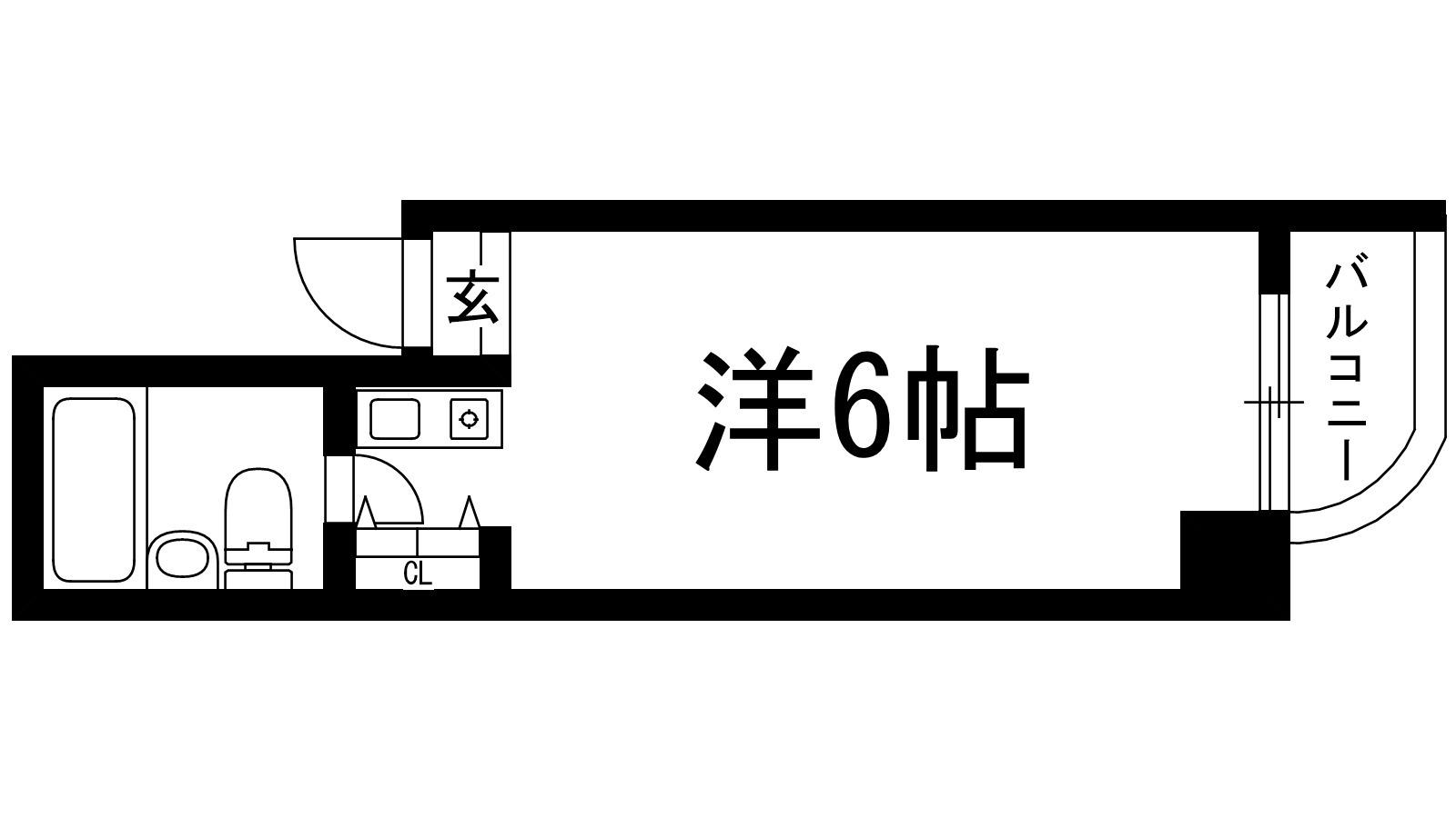 六甲石橋プラザ(ワンルーム/3階)の間取り写真