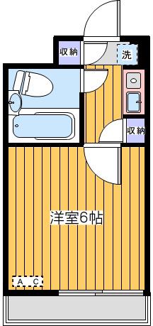 グローリア初穂椎名町(1K/12階)の間取り写真