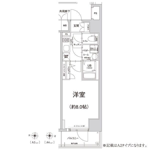 エスリード栄クロスシティ(1K/9階)の間取り写真