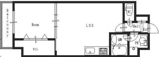 きーとすはうす(1LDK/6階)の間取り写真