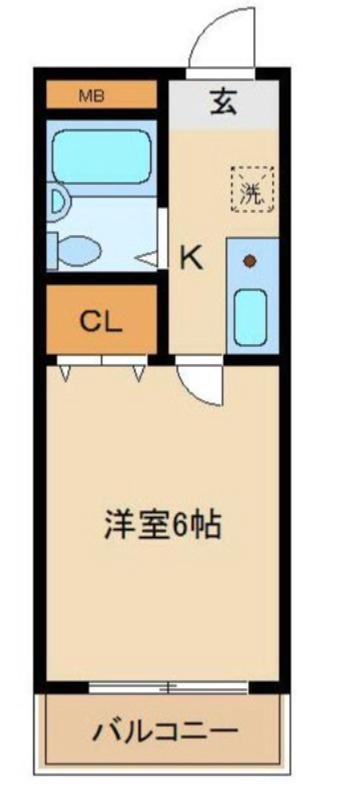 アドバンスアイ(1K/4階)の間取り写真