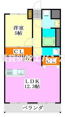 グレースコート(1LDK/1階)の間取り写真
