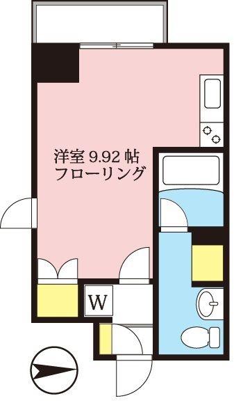 蔵前ローズガーデン(ワンルーム/3階)の間取り写真