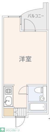 グレース成城I(ワンルーム/2階)の間取り写真