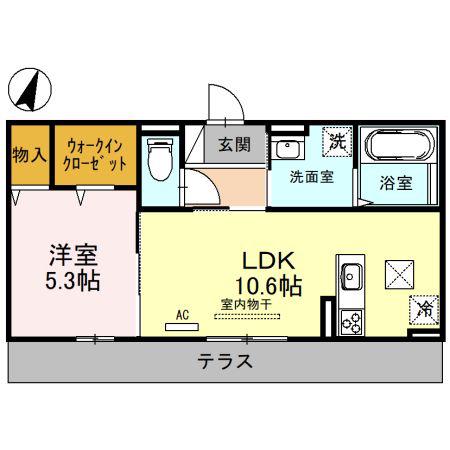 ルミエール(1LDK/3階)の間取り写真
