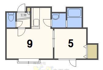 アノイエ(1LDK/2階)の間取り写真